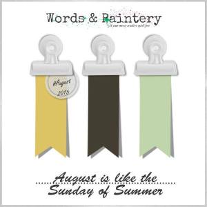 Words and paintery challenge